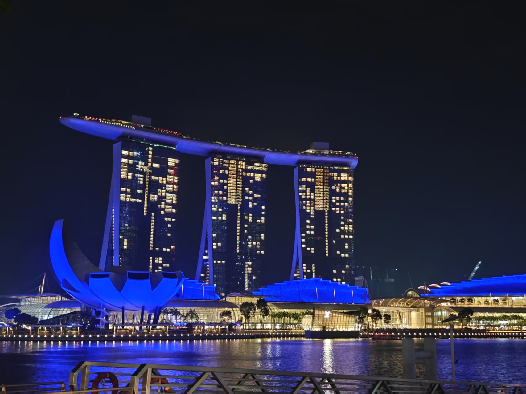 新加坡滨海湾夜景
